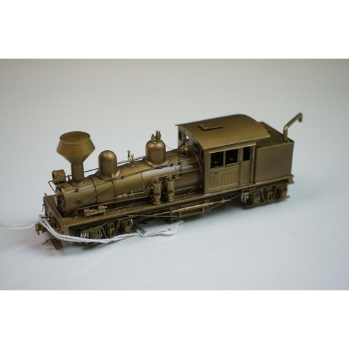 184 - Boxed United Scale Models HO gauge Cherry River Shay 3 Truck Logging brass locomotive & tender exclu... 