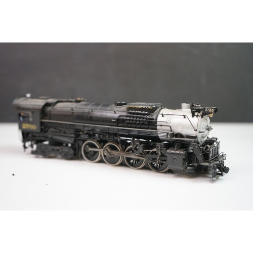 185 - Boxed United Scale Models HO gauge New Hi Grade C&O 2-8-4 brass locomotive & tender exclusively for ... 