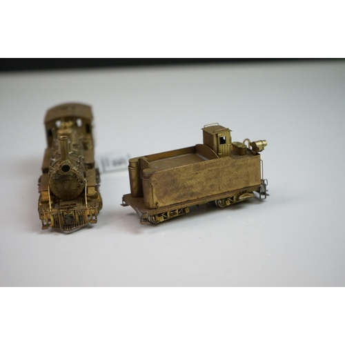 186 - Boxed United Scale Models HO gauge New Hi Grade Rio Grande D&R GW K-27 2-8-2 brass locomotive & tend... 