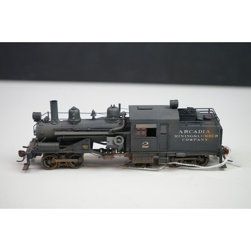 187 - Boxed United Scale Models HO gauge 65 Ton Heisler Arcadia Mining & Lumber Company brass locomotive e... 