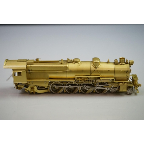 192 - Boxed Sunset Models Inc HO gauge Prestige Series PRR 4-8-2 M-1A brass locomotive & tender (Korea), u... 