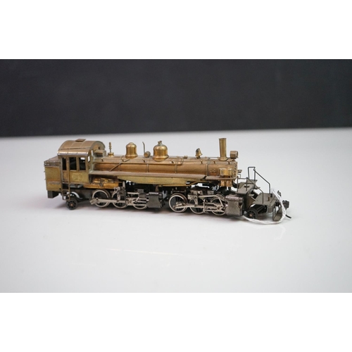 194 - Boxed Northwest Short Line HO gauge No 11 2-6-6-2 Mallet brass locomotive & tender, unpainted, appea... 