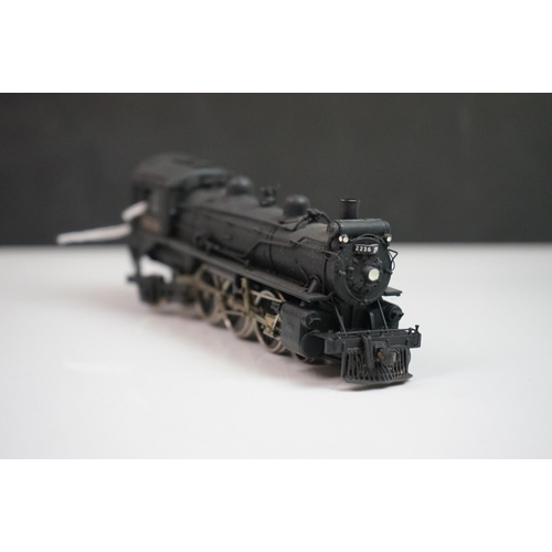 199 - Boxed United Scale Models HO gauge CPR 4-6-2 Canadian Pacific Rail brass locomotive & tender, made i... 