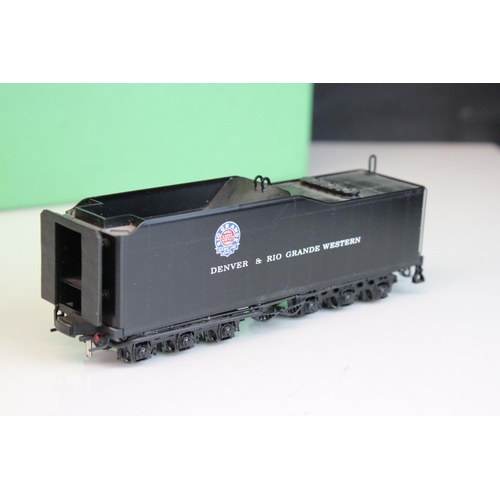 20 - Boxed Overland Models Inc HO gauge D&RGW 'M-68' 4-8-4 1802 locomotive & tender made by Ajin Precisio... 