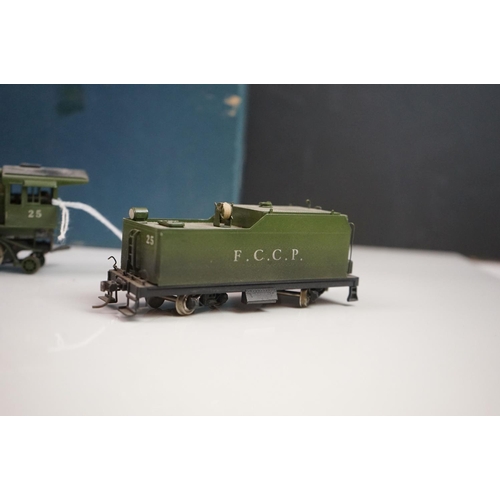 200 - Boxed United Scale Models HO gauge Sierra R.R. 2-6-6-2 Mallet Articulated brass locomotive, painted,... 