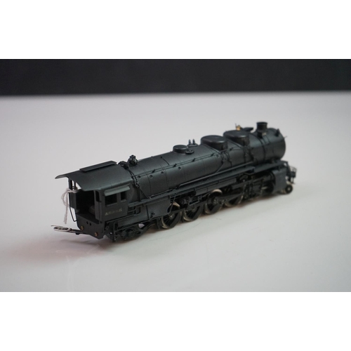 201 - Boxed United Scale Models HO gauge Santa Fe 2-10-2 brass locomotive, painted, exclusively for Pacifi... 