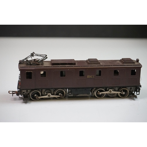 203 - Boxed Tenshodo HO gauge No 476 ED42 '2' brass locomotive (Japan), painted, appearing excellent, gd b... 