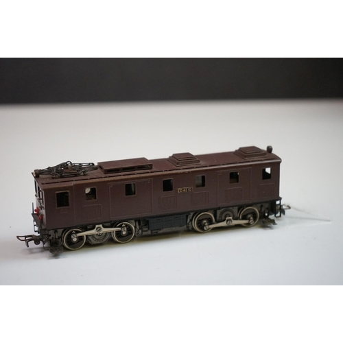 204 - Boxed Tenshodo HO gauge No 476 ED42 -10 brass locomotive (Japan), painted, appearing excellent, gd b... 