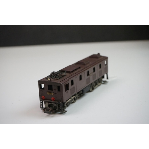 204 - Boxed Tenshodo HO gauge No 476 ED42 -10 brass locomotive (Japan), painted, appearing excellent, gd b... 