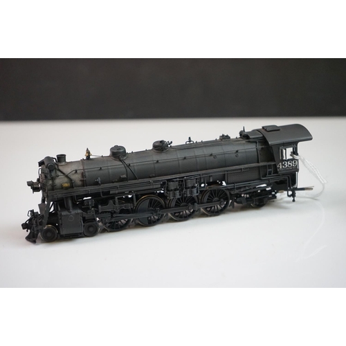 207 - Boxed Alco HO gauge Southern Pacific Lines 4389 4-8-2 ROK-AM brass locomotive & tender, painted, app... 