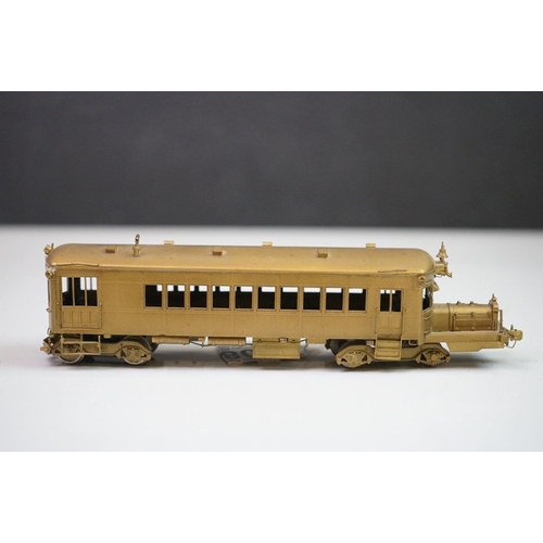 208 - Boxed Tenshodo WB--24.5 Railcar brass locomotive, NJ International box, unpainted, appearing vg with... 