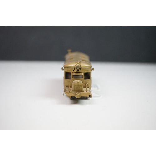 208 - Boxed Tenshodo WB--24.5 Railcar brass locomotive, NJ International box, unpainted, appearing vg with... 