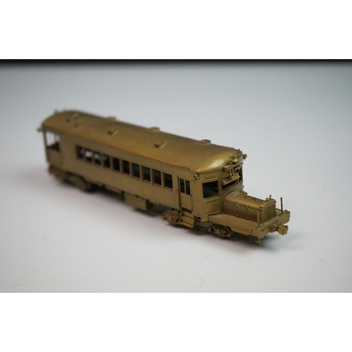 208 - Boxed Tenshodo WB--24.5 Railcar brass locomotive, NJ International box, unpainted, appearing vg with... 