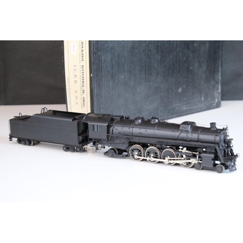 21 - Boxed Hallmark Models Inc HO gauge ICRR 4-8-2 brass locomotive & tender made by Dong Jin (Korea), fa... 