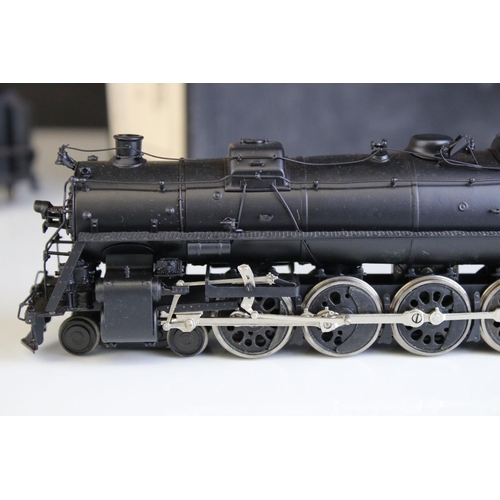 21 - Boxed Hallmark Models Inc HO gauge ICRR 4-8-2 brass locomotive & tender made by Dong Jin (Korea), fa... 