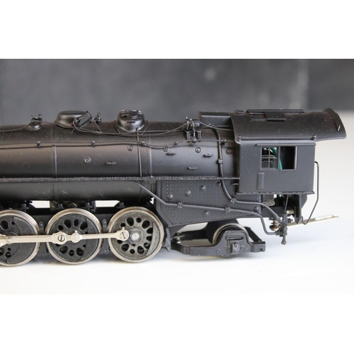 21 - Boxed Hallmark Models Inc HO gauge ICRR 4-8-2 brass locomotive & tender made by Dong Jin (Korea), fa... 