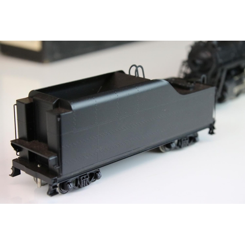 21 - Boxed Hallmark Models Inc HO gauge ICRR 4-8-2 brass locomotive & tender made by Dong Jin (Korea), fa... 