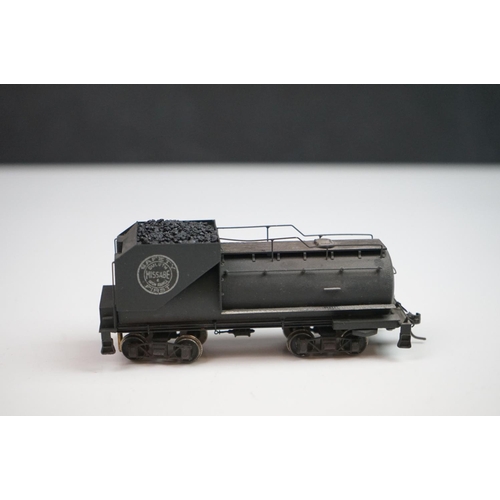 214 - Boxed Northwest Short Line HO gauge D&IR 2-8-2 (309) brass locomotive & tender, made in Japan, model... 