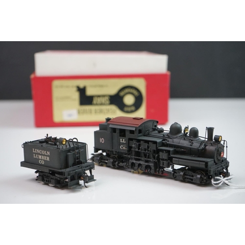 216 - Boxed Westside Model Company HO gauge D & RGW Class C-16 #278 Hon-3 2-8-0 brass locomotive & tender,... 