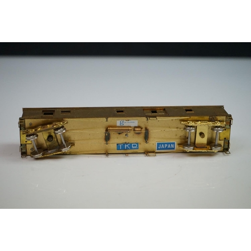 219 - Boxed Gem Models HO gauge MA&PA passenger Cars (three car brass set), unpainted, made in Japan, appe... 