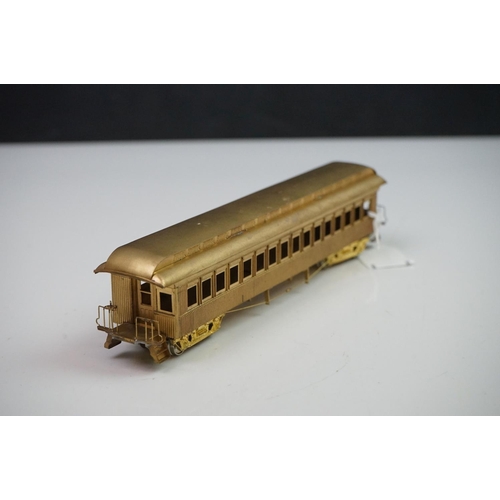 219 - Boxed Gem Models HO gauge MA&PA passenger Cars (three car brass set), unpainted, made in Japan, appe... 