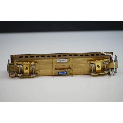 219 - Boxed Gem Models HO gauge MA&PA passenger Cars (three car brass set), unpainted, made in Japan, appe... 