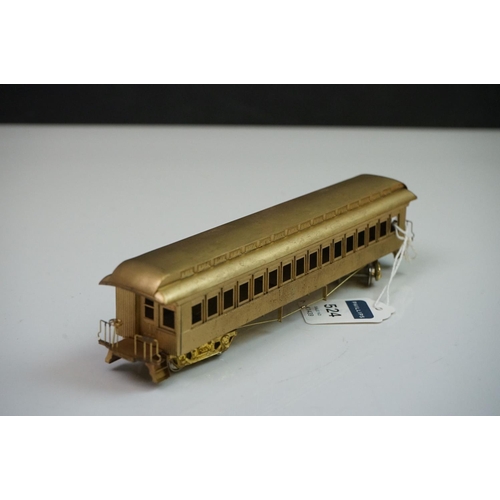 219 - Boxed Gem Models HO gauge MA&PA passenger Cars (three car brass set), unpainted, made in Japan, appe... 