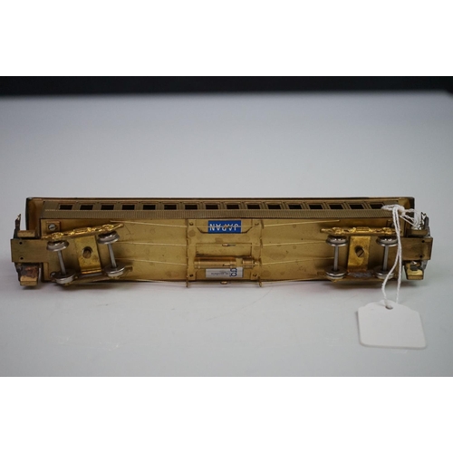 219 - Boxed Gem Models HO gauge MA&PA passenger Cars (three car brass set), unpainted, made in Japan, appe... 