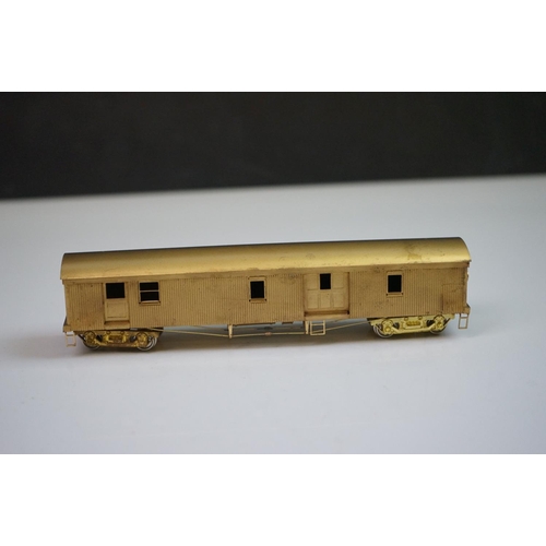 219 - Boxed Gem Models HO gauge MA&PA passenger Cars (three car brass set), unpainted, made in Japan, appe... 