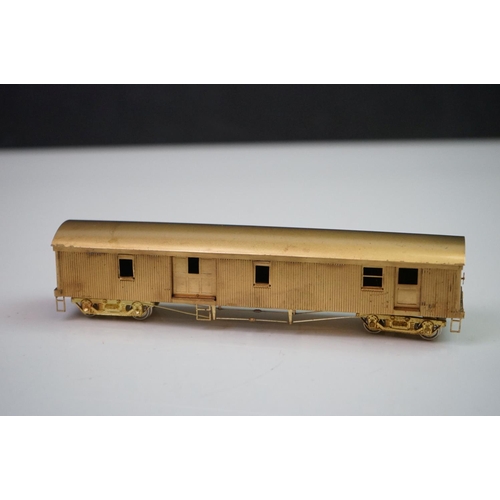 219 - Boxed Gem Models HO gauge MA&PA passenger Cars (three car brass set), unpainted, made in Japan, appe... 