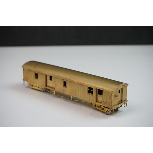 219 - Boxed Gem Models HO gauge MA&PA passenger Cars (three car brass set), unpainted, made in Japan, appe... 