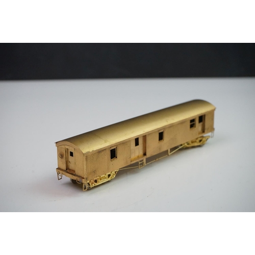 219 - Boxed Gem Models HO gauge MA&PA passenger Cars (three car brass set), unpainted, made in Japan, appe... 