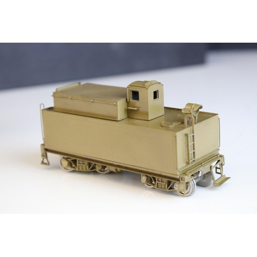 22 - Boxed Hallmark Models Inc HO gauge Missouri Pacific Mopac 2-8-0 brass locomotive & tender, unpainted... 