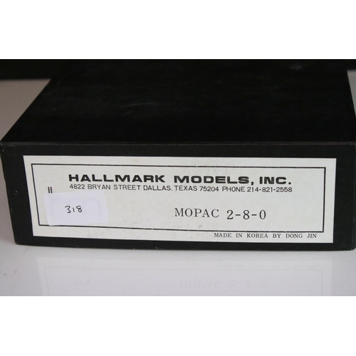 22 - Boxed Hallmark Models Inc HO gauge Missouri Pacific Mopac 2-8-0 brass locomotive & tender, unpainted... 