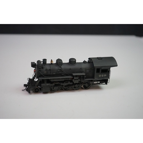 220 - Boxed United Scale Models HO gauge St Claire & Southern 2-8-0 Consolidation 229 brass locomotive & t... 