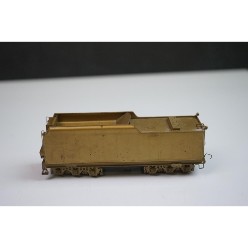 222 - Boxed Overland Models INC HO gauge C&NW J-4 2-8-4  brass locomotive & tender made in Korea by Sam Kw... 