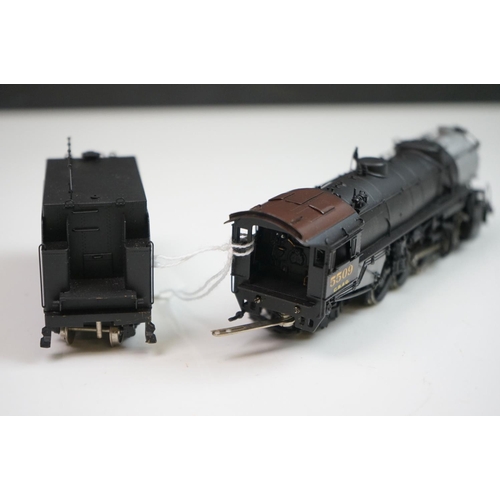 224 - Boxed Overland Models INC HO gauge CB&Q Q-4 2-8-2 5509 Burlington Route brass locomotive & tender ma... 