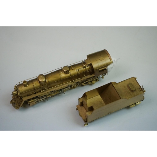 225 - Boxed Key Imports HO gauge CGW #750 Mikado brass locomotive & tender, made in Korea by Samhongsa, un... 