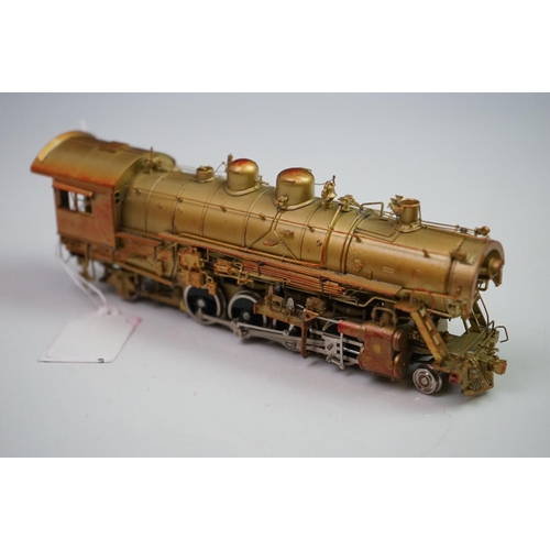 228 - Boxed Sunset Models HO gauge Denver & Salt Lake 2-8-2 (FWH) brass locomotive & tender, unpainted, ma... 