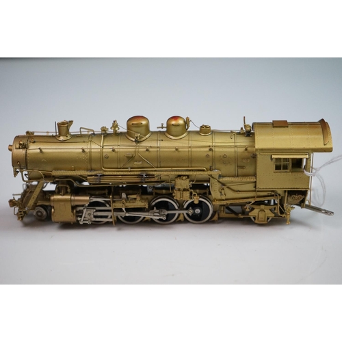 228 - Boxed Sunset Models HO gauge Denver & Salt Lake 2-8-2 (FWH) brass locomotive & tender, unpainted, ma... 