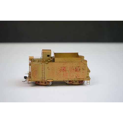 228 - Boxed Sunset Models HO gauge Denver & Salt Lake 2-8-2 (FWH) brass locomotive & tender, unpainted, ma... 