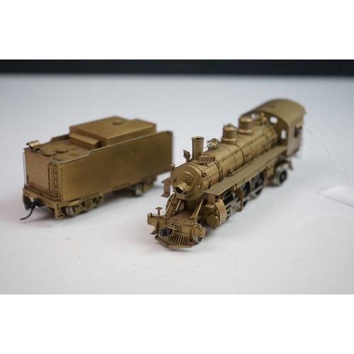 230 - Boxed Westside Model Company HO gauge SP PR-1 2-6-2 brass locomotive & tender, made in Japan, unpain... 