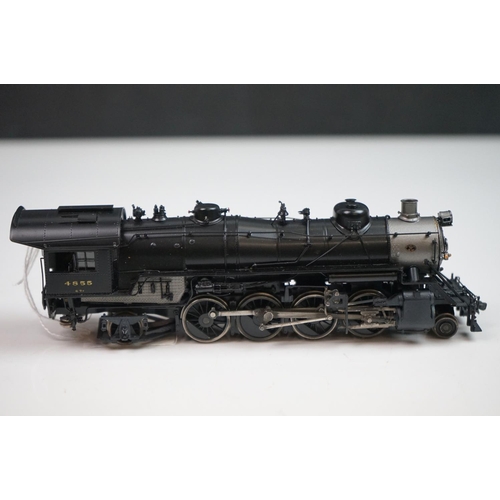 233 - Boxed Precision Scale Model Co HO Gauge Q7f 2-8-2 B&O brass locomotive & tender, made in Korea by FM... 