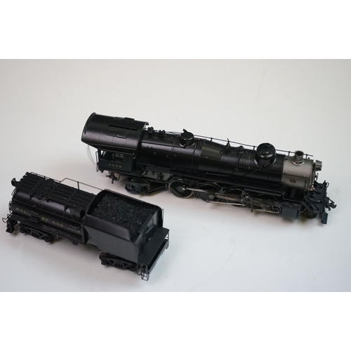 233 - Boxed Precision Scale Model Co HO Gauge Q7f 2-8-2 B&O brass locomotive & tender, made in Korea by FM... 