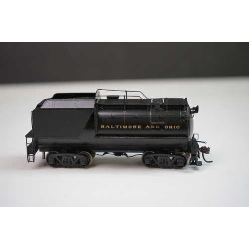 233 - Boxed Precision Scale Model Co HO Gauge Q7f 2-8-2 B&O brass locomotive & tender, made in Korea by FM... 