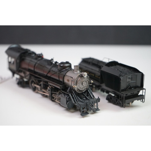 233 - Boxed Precision Scale Model Co HO Gauge Q7f 2-8-2 B&O brass locomotive & tender, made in Korea by FM... 