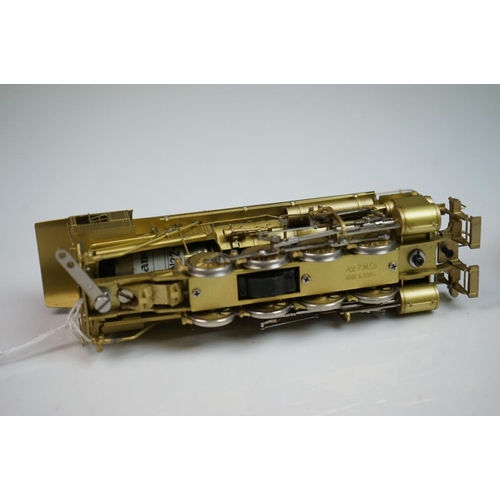 234 - Boxed Oriental Limited HO gauge USRA 0-8-0 US brass locomotive & tender, standard design, unpainted,... 