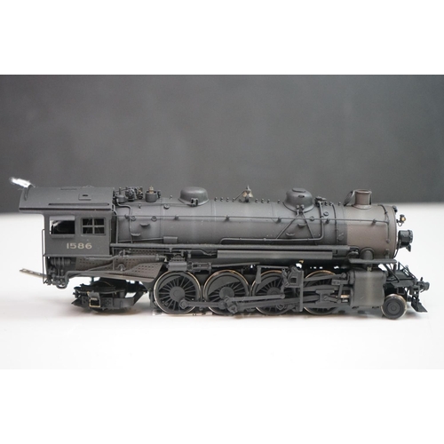 237 - Boxed Overland Models HO gauge New York Central System H-5t 2-8-2 brass locomotive & tender, made in... 