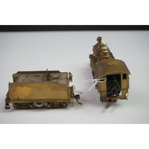 238 - Boxed Gem Models HO gauge IM-105 Baldwin Mallet 2-4-4-2 brass locomotive & tender, unpainted, appear... 