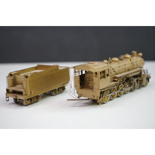 239 - Boxed Empire Midland HO gauge Great Western of Colorado #90 2-10-0 brass locomotive & tender, unpain... 